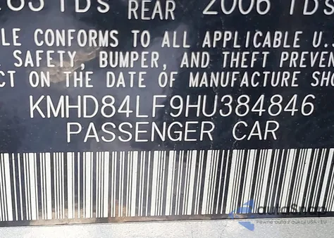 2017 Hyundai Elantra Se z USA, uszkodzony, nr VIN KMHD84LF9HU384846